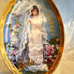 Barbie Collector's Plate with Bride Design